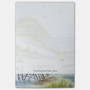 Beach watercolor post-it notes