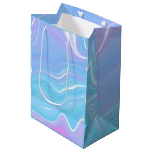 Beach Wave Girly Abstract Liquid Art Medium Gift Bag