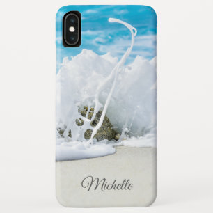 Beach Wave Splash Personalized Name iPhone XS Max Case