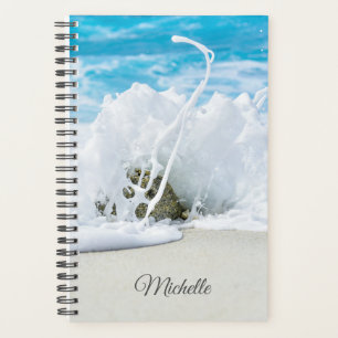 Beach Wave Splash Personalized Name Planner