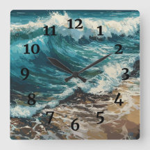 Beach Waves and Sand Painting