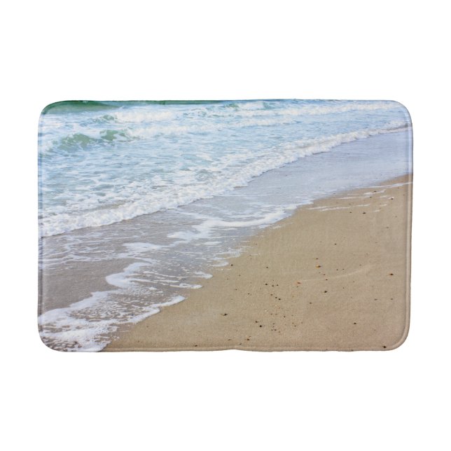 Beach waves bath mat (Front)