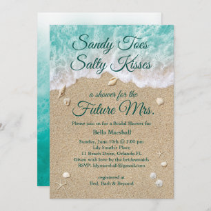 Beach Waves Bridal Shower Invitation