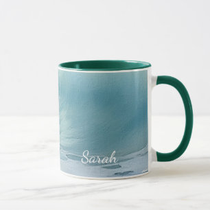 Beach Waves Painting Personalized  Mug