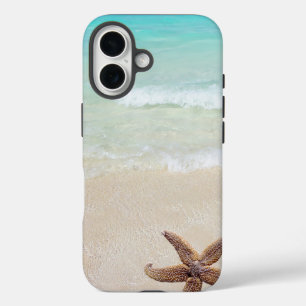 Beach Waves Sand Starfish Sea Star Tropical iPhone 16 Case