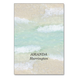 Beach Waves Tented Place Cards