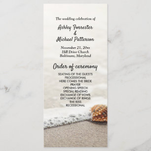 Beach Waves Wedding Program