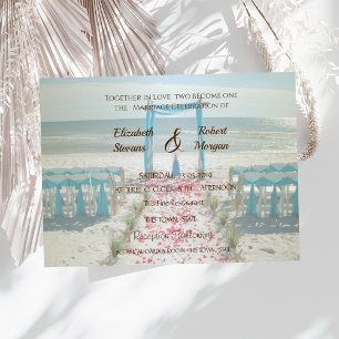 Beach Wedding Arbor Invitation