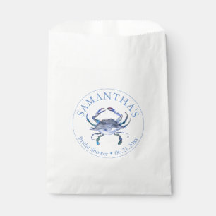 Beach Wedding Bridal Shower Personalized Favour Bag