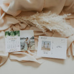Beach Wedding Calendar Save The Date Photo  Postcard<br><div class="desc">This beachy save the date postcard features a beautiful tropical watercolor drop paired with a modern calligraphy font. Use the "personalize this template" button to make this magnet completely your own!</div>