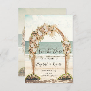Beach Wedding Chic Arbor Roses Save The Date