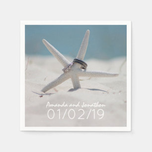Beach Wedding coordinated Suite Napkin