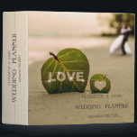 Beach Wedding Couple, Love Binder<br><div class="desc">Beach wedding planner.</div>