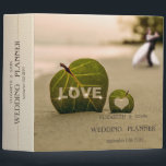 Beach Wedding Couple, Love Binder<br><div class="desc">Beach wedding planner.</div>