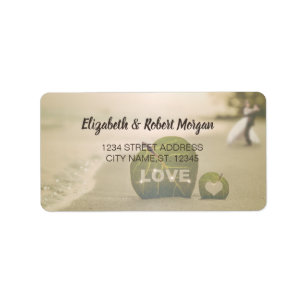 Beach Wedding Couple, Love Mariage Étiquette