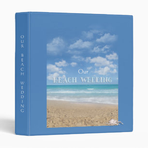 Beach Wedding (customizable)  Binder