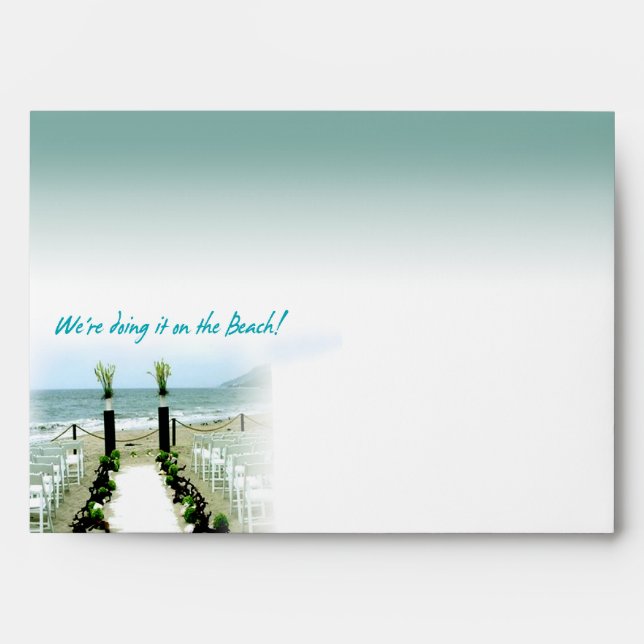 Beach Wedding Envelope (Front)