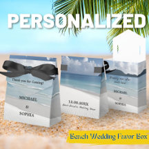 Beach Wedding Favour Box