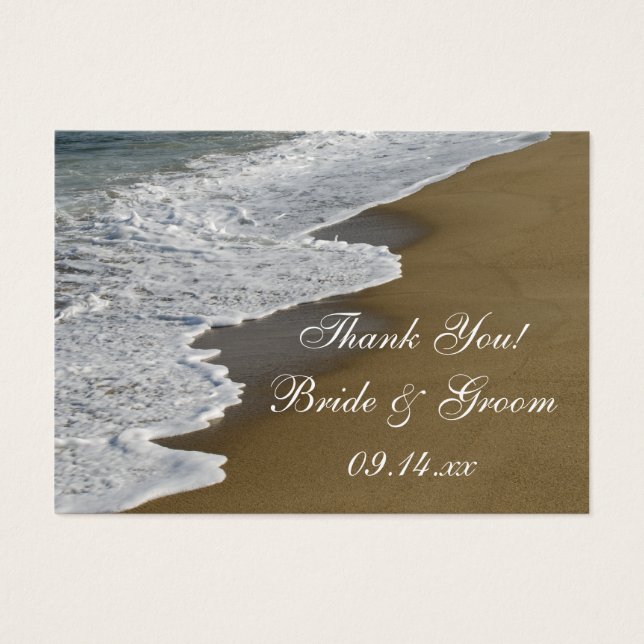 Beach Wedding Favour Tags (Front)