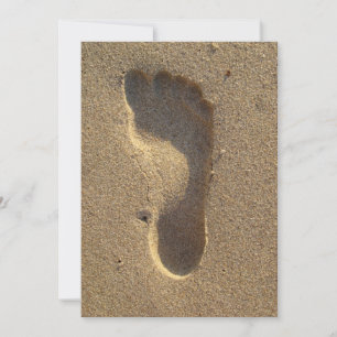 Beach Wedding Footprint in the Sand