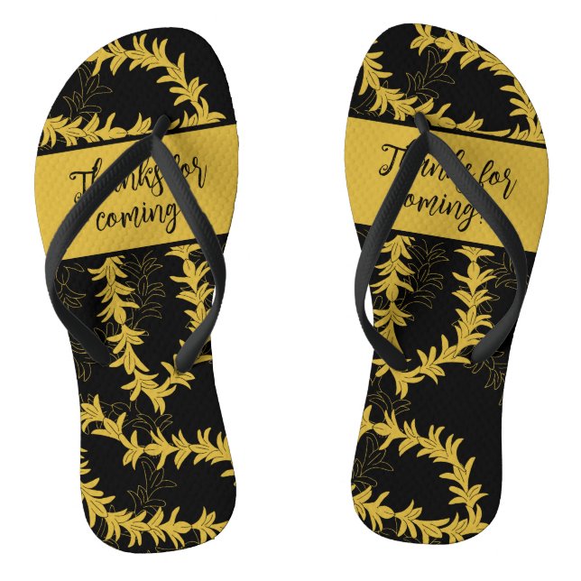 Beach Wedding Guest Thank You Flip Flops (Footbed)