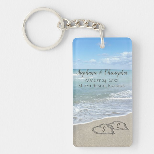 Beach Wedding Hearts (Devant)