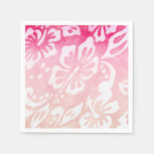 Beach Wedding Hibiscus Flower Luau Party Love Napkin