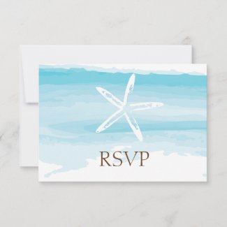 Beach Wedding ı RSVP Card