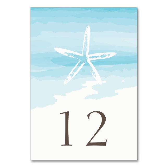 Beach Wedding ı Table Card (Front)