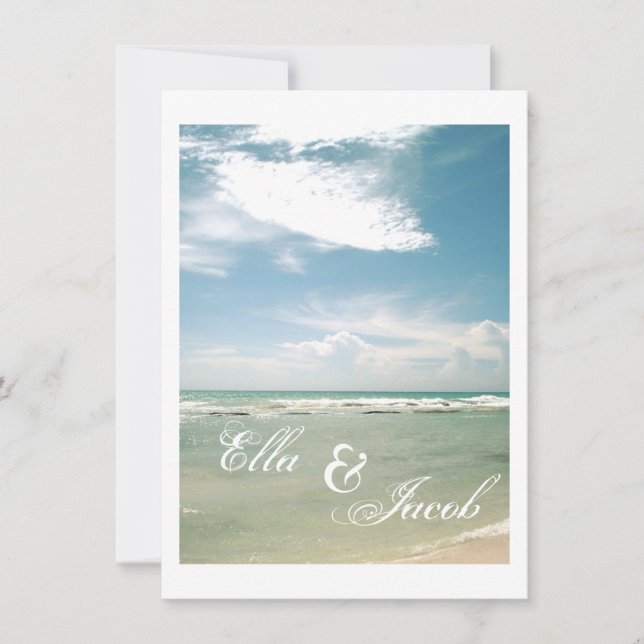 Beach Wedding Invitation (Front)