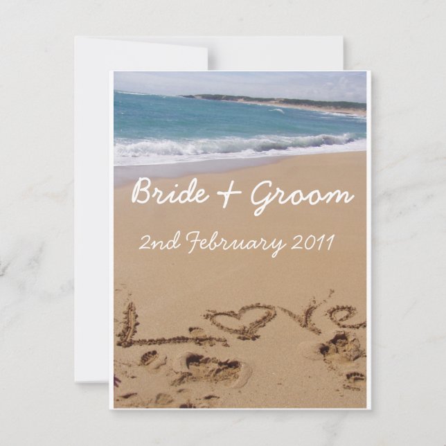 Beach Wedding Invitation (Front)