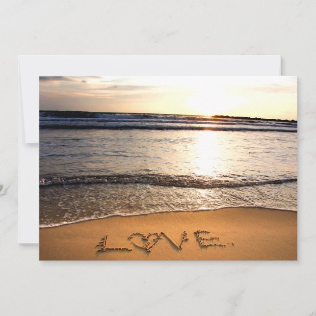 Beach Wedding Invitation (Front)