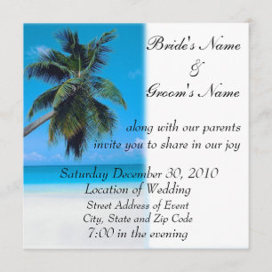 Beach Wedding Invitation