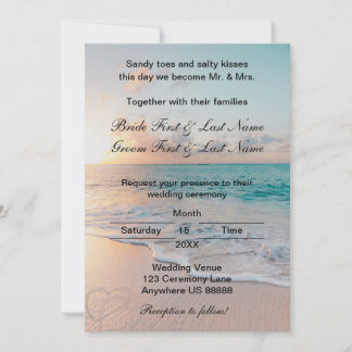 Beach Wedding Invitation
