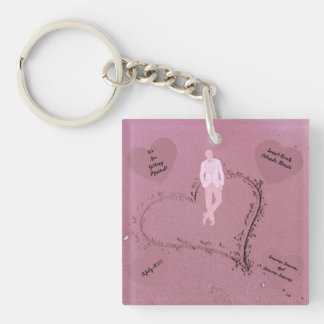Beach Wedding  Invitation   Keychain