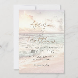 Beach Wedding Invitation Seaside/Oceanside Wedding