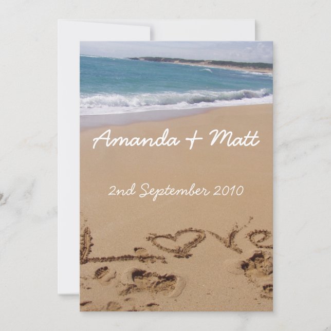 Beach Wedding Invitations (Front)
