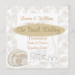 Beach Wedding Invitations Templated Destinations