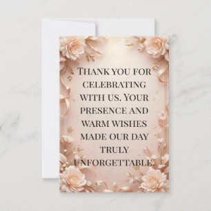 Beach Wedding Monogram Hearts in the Sand Magnet T Thank You Card