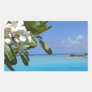 Beach Wedding Ocean Tahiti Flowers Sticker