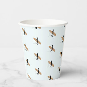 Beach wedding paper cups
