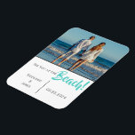 Beach Wedding Photo Script Save the Date Magnet<br><div class="desc">“See you at the Beach!”  Add your photo to personalize. Add your names and date of wedding. A great keepsake for your invited guests.  I’ve enjoyed creating this design for your special time of your life.  Congratulations!</div>