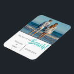 Beach Wedding Photo Script Save the Date Magnet<br><div class="desc">“See you at the Beach!”  Add your photo to personalize. Add your names and date of wedding. A great keepsake for your invited guests.  I’ve enjoyed creating this design for your special time of your life.  Congratulations!</div>