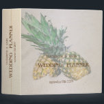 Beach Wedding Pineapple Binder<br><div class="desc">Beach wedding planner.</div>