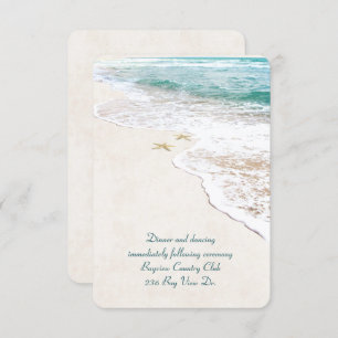 Beach Wedding Reception Invite