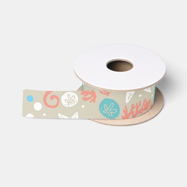 beach wedding ribbon satin ribbon (Spool)
