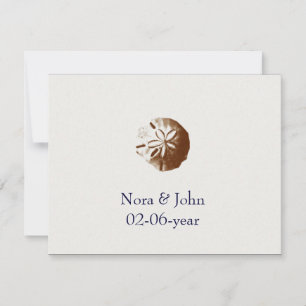 beach wedding RSVP Card