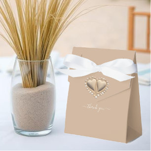 Beach Wedding Sand Hearts Favor Box