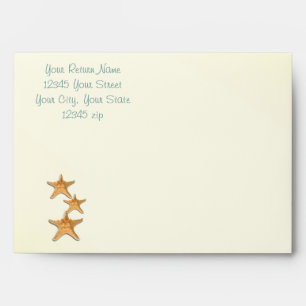 Beach Wedding Sandy Shore Envelopes