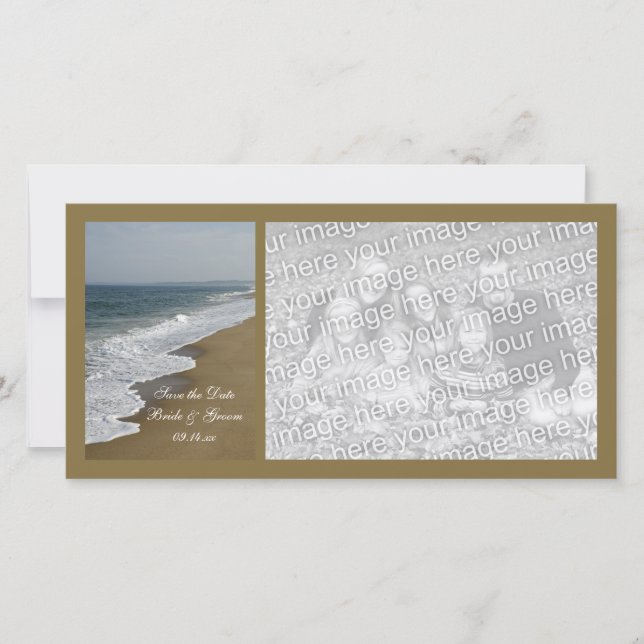 Beach Wedding Save the Date (Front)